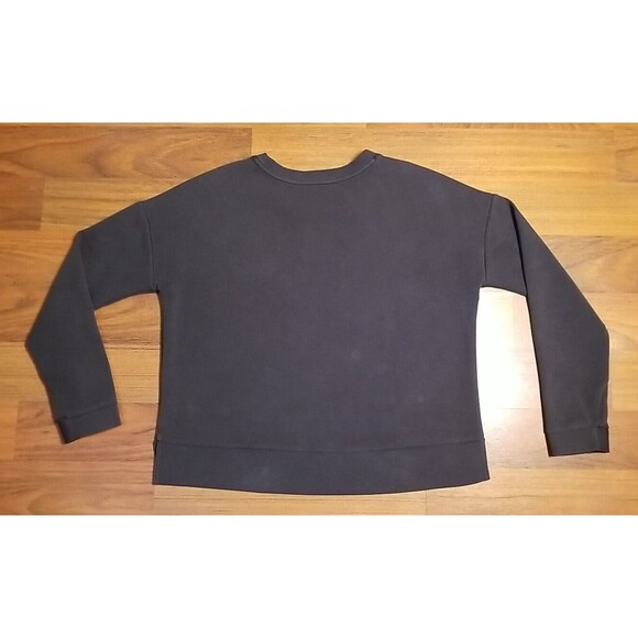 Athleta Retroplush Crew neck Sweatshirt In Dark Gray Size M   Retail $89   T16 - Picture 2 of 5